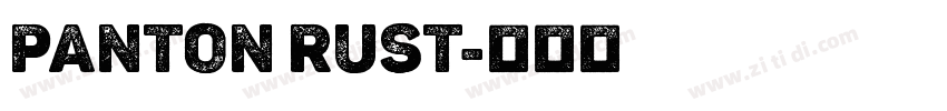 Panton Rust字体转换
